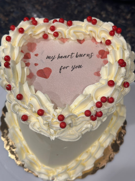 The Burning Heart Cake