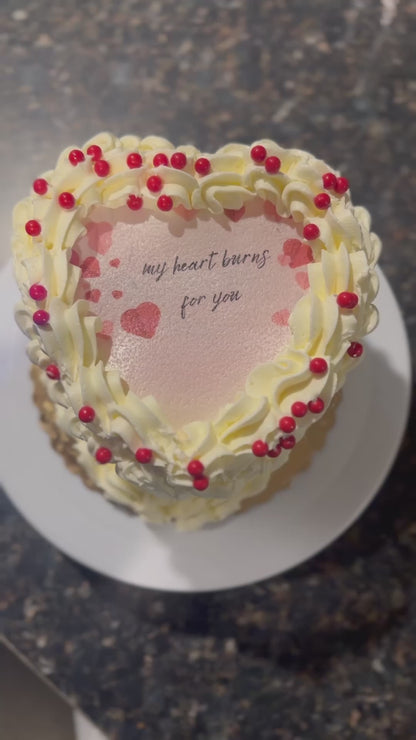 The Burning Heart Cake